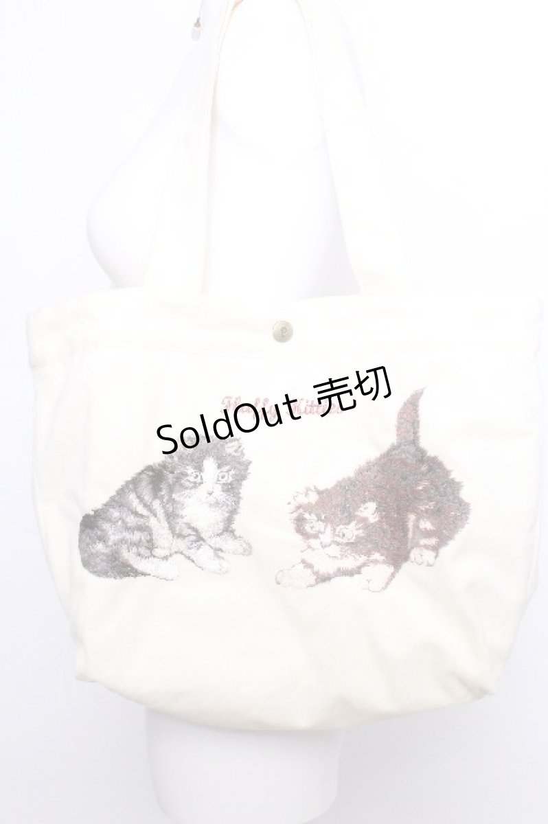 画像2: PINK HOUSE / キティーズ・ブラザーズ刺繍スエードバッグ F アイボリー S-26-06-02-1046-LO-BG-SZ-ZS (2)
