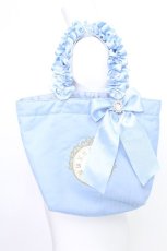 画像2: Maison de FLEUR / シンデレラフリルハンドルトートバッグ  サックス S-26-06-02-1051-LO-BG-HR-ZS (2)
