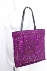 画像1: Jean Paul GAULTIER / ミラーデザインハンドバッグ  パープル S-26-06-02-1053-GO-BG-AS-ZS (1)