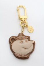 画像1: Q-pot. / ミセスポット/シュガークッキーキーホルダー  ブラウン S-26-06-02-1020-QP-ZA-AS-ZS (1)