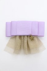 画像1: ATELIER　Ruby / リボンバレッタ  ラベンダー S-26-06-02-1027-GO-ZA-AS-ZS (1)