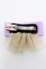 画像2: ATELIER　Ruby / リボンバレッタ  ラベンダー S-26-06-02-1027-GO-ZA-AS-ZS (2)