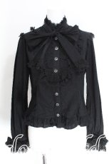 画像1: Angelic Pretty / ジュエリーボウタイブラウス  黒 S-26-06-03-029-AP-BL-HR-ZS (1)
