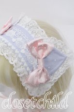 画像2: BABY,THE STARS SHINE BRIGHT / 小さな子猫のLucy ドットチュールヘッドドレス  サックス S-26-06-03-005-BA-AC-AS-ZS (2)