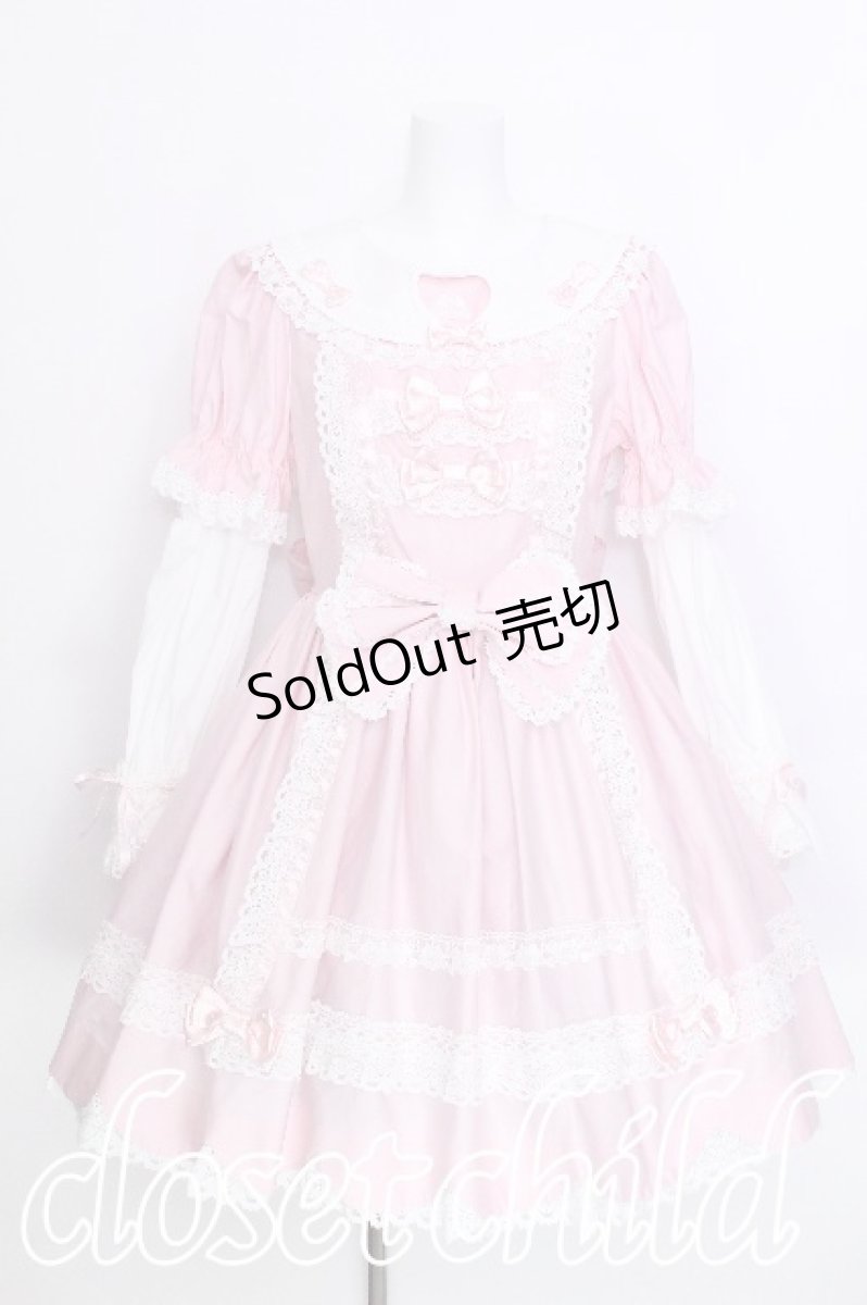 画像1: BABY,THE STARS SHINE BRIGHT / くみゃちゃんのHeart Sugar Decorationワンピース  ピンク S-26-06-03-035-BA-OP-AS-ZS (1)