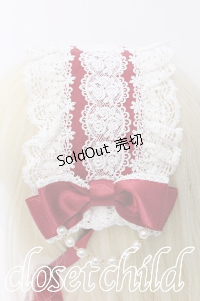 画像2: BABY,THE STARS SHINE BRIGHT / Pure Pearl bouquetヘッドドレス  エンジ S-26-06-03-006-BA-AC-HR-ZS (2)