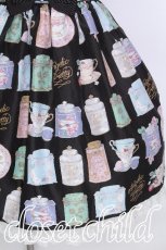画像4: Angelic Pretty / Memorial Tea Museumジャンパースカート  黒 S-26-06-03-043-AP-OP-AS-ZS (4)