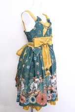 画像3: metamorphose / 暁の夢幻灯火 タックジャンパースカート 1 深碧(Jasper Green) S-26-06-03-1035-ME-OP-HR-ZS (3)