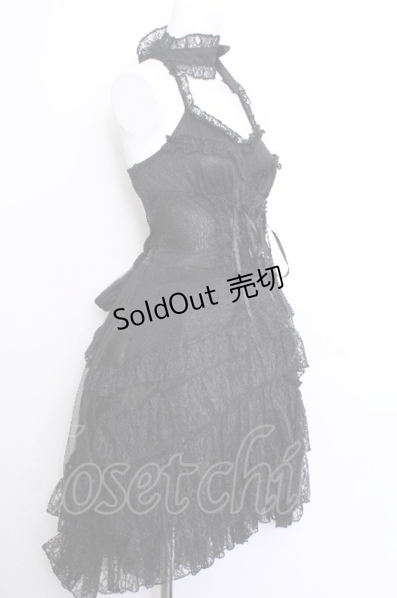 画像3: Drug Honey / チョーカー付きレースキャミワンピース  黒 S-26-06-03-1037-PU-TO-HR-ZS (3)
