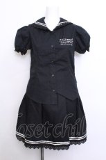 画像1: PUTUMAYO / セーラーセットアップ  黒ｘ白 S-26-06-03-1041-PT-OP-AS-ZS (1)