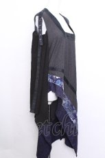 画像3: Qutie Frash / 着物袖チュニックトップス  グレーｘ黒 S-26-06-03-1043-QU-TO-AS-ZS (3)