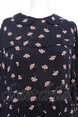 画像5: Jane Marple Dans Le Salon / Floating flowers afternoon dress ドレス  紺 S-26-06-03-1047-JM-OP-AS-ZS (5)
