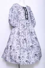 画像3: ATELIER　Ruby / 森の中のティーパーティーワンピース  サックス S-26-06-03-1051-GO-OP-AS-ZS (3)
