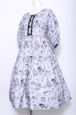 画像4: ATELIER　Ruby / 森の中のティーパーティーワンピース  サックス S-26-06-03-1051-GO-OP-AS-ZS (4)