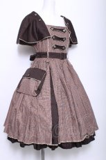 画像3: metamorphose / 乙女探偵ポケット付きジャンパースカート  ベージュ S-26-06-03-1053-ME-OP-AS-ZS (3)