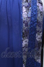 画像8: Qutie Frash / ラップ付き和柄バギーパンツ  青 S-26-06-03-1059-QU-PA-AS-ZS (8)