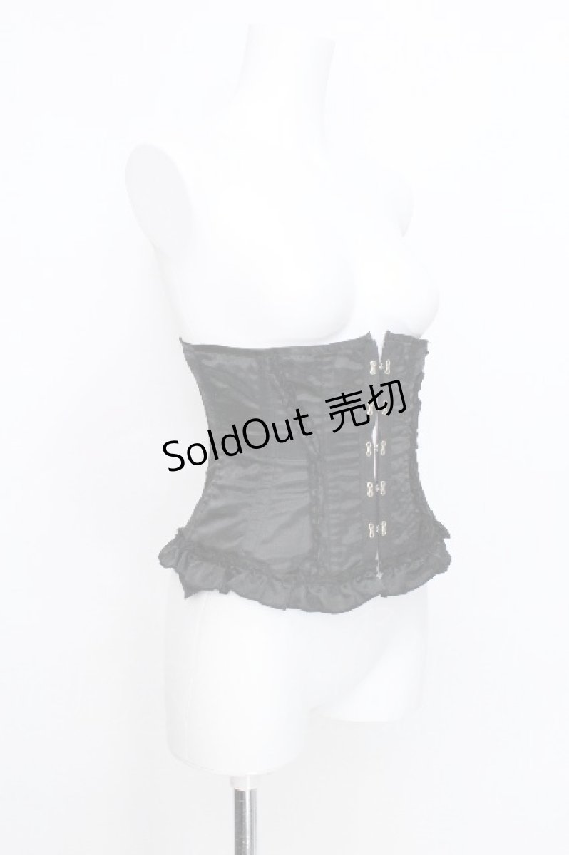 画像3: EXCENTRIQUE / サテンコルセット  黒 S-26-06-03-1008-EL-TO-AS-ZS (3)