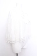画像3: Moi-meme-Moitie / 燭台エンブレムゲートケープ  白 S-26-06-03-1021-MO-TO-AS-ZS (3)