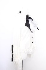 画像3: MARBLE / 別タイ付きクラシカルデコレーションブラウス  白 S-26-06-03-1023-GO-BL-HR-ZS (3)