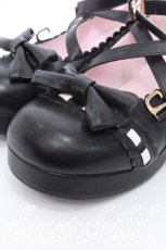 画像4: axes femme kawaii / 梯子レーススカラップパンプス L 黒 S-26-06-03-008-AX-OP-HR-ZS (4)