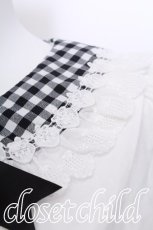 画像4: BABY,THE STARS SHINE BRIGHT / ゆらゆらいちごのHappy Berry Presentギンガムブラウス  白ｘ黒 S-26-06-03-012-BA-BL-AS-ZS (4)