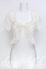 画像1: BABY,THE STARS SHINE BRIGHT / チェリーパターンメッシュボレロ  オフ S-26-06-03-015-BA-TO-HR-ZS (1)