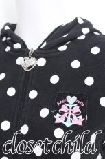 画像3: Angelic Pretty / セーラーワッペンドット半袖パーカ  黒 S-26-06-03-019-AP-TO-HR-ZS (3)
