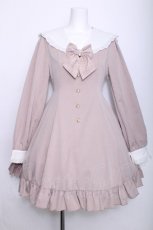 画像1: Amavel / ガーリーフリルセーラーワンピース  ピンク S-26-06-04-028-CA-OP-HR-ZS (1)