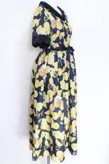 画像3: Emily Temple cute / Sunny Honey Lemon ロングワンピース  ネイビー S-26-06-04-037-ET-OP-HR-ZS (3)