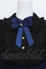 画像4: Amavel / Classical Ladyロング丈ワンピース  紺ｘ黒 S-26-06-04-038-CA-OP-AS-ZS (4)