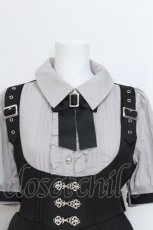 画像4: Amavel / Mechanical Doll　レイヤードワンピース  黒ｘグレー S-26-06-04-043-CA-OP-AS-ZS (4)