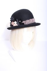 画像1: axes femme / コサージュ付き麦わらハット  ベージュ S-26-06-04-007-AX-AC-HR-ZS (1)