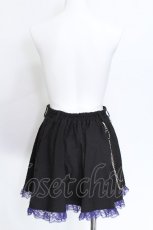 画像5: Amilige / エンブレムワッペン付きレースジャケット ボックスプリーツセット  黒ｘ紫 S-26-06-04-050-PU-BL-HR-ZS (5)