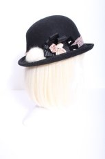 画像2: axes femme / コサージュ付き麦わらハット  ベージュ S-26-06-04-007-AX-AC-HR-ZS (2)