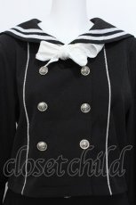 画像4: Amilige / セーラーセットアップ  黒ｘ白 S-26-06-04-051-PU-BL-HR-ZS (4)