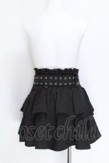 画像2: Amilige / ハトメベルト付きフレアスカート  黒 S-26-06-04-055-PU-SK-HR-ZS (2)