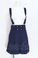 画像1: Amavel / サスペンダー付きショートパンツ  紺 S-26-06-04-057-CA-PA-AS-ZS (1)