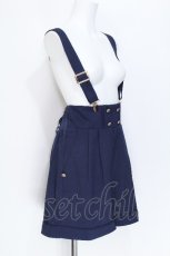 画像3: Amavel / サスペンダー付きショートパンツ  紺 S-26-06-04-057-CA-PA-AS-ZS (3)