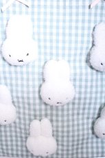 画像2: merry jenny / ギンガムもこもこmiffyトート  ミント S-26-06-04-014-LO-BG-HR-ZS (2)