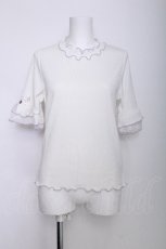 画像1: axes femme / 接触冷感チュールメロープルオーバー  白 S-26-06-04-017-AX-TO-HR-ZS (1)