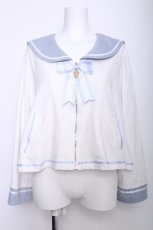 画像1: Amavel / Marchenセーラーポンチョパーカー  サックス S-26-06-04-018-CA-TO-AS-ZS (1)