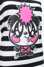 画像4: LOVER'S ROCK / パンダボーダータンク  黒ｘ白 S-26-06-05-028-PU-TO-HR-ZS (4)