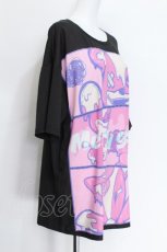 画像2: meltyglow / キャラクターpトップス  黒 S-26-06-05-034-PU-TO-AS-ZS (2)