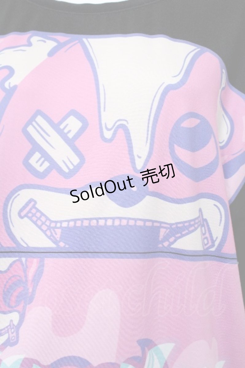 画像5: meltyglow / キャラクターpトップス  黒 S-26-06-05-034-PU-TO-AS-ZS (5)