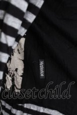 画像4: HYSTERIC GLAMOUR / ボーダー切替プリントカットソー  黒 S-26-06-05-038-PU-TO-HR-ZS (4)