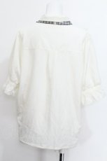 画像4: axes femme / リボン付ローズ刺繍ブラウス  オフ S-26-06-05-005-AX-TO-AS-ZS (4)