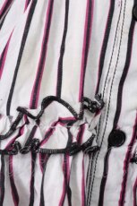 画像6: ALGONQUINS / ストライプシャツワンピース  白ｘピンクｘ黒 S-26-06-05-048-AL-TO-HR-ZS (6)