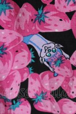画像5: MILK / Strawberryフィールドスカート  黒ｘピンク S-26-06-05-056-ML-SK-AS-ZS (5)