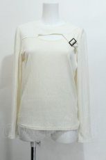 画像1: axes femme / ベルトディティールトップス  オフ S-26-06-05-007-AX-TO-AS-ZS (1)