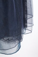 画像3: axes femme POETIQUE / バックフリルチュールスカート  ブルー S-26-06-05-060-AX-SK-HR-ZS (3)